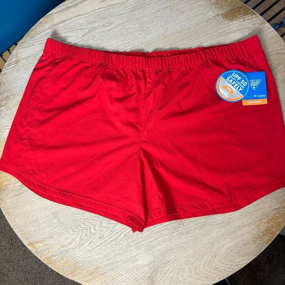 NWT Columbia PFG Women’s Red Tamiami Pull-On Short 3XL - Picture 1 of 11